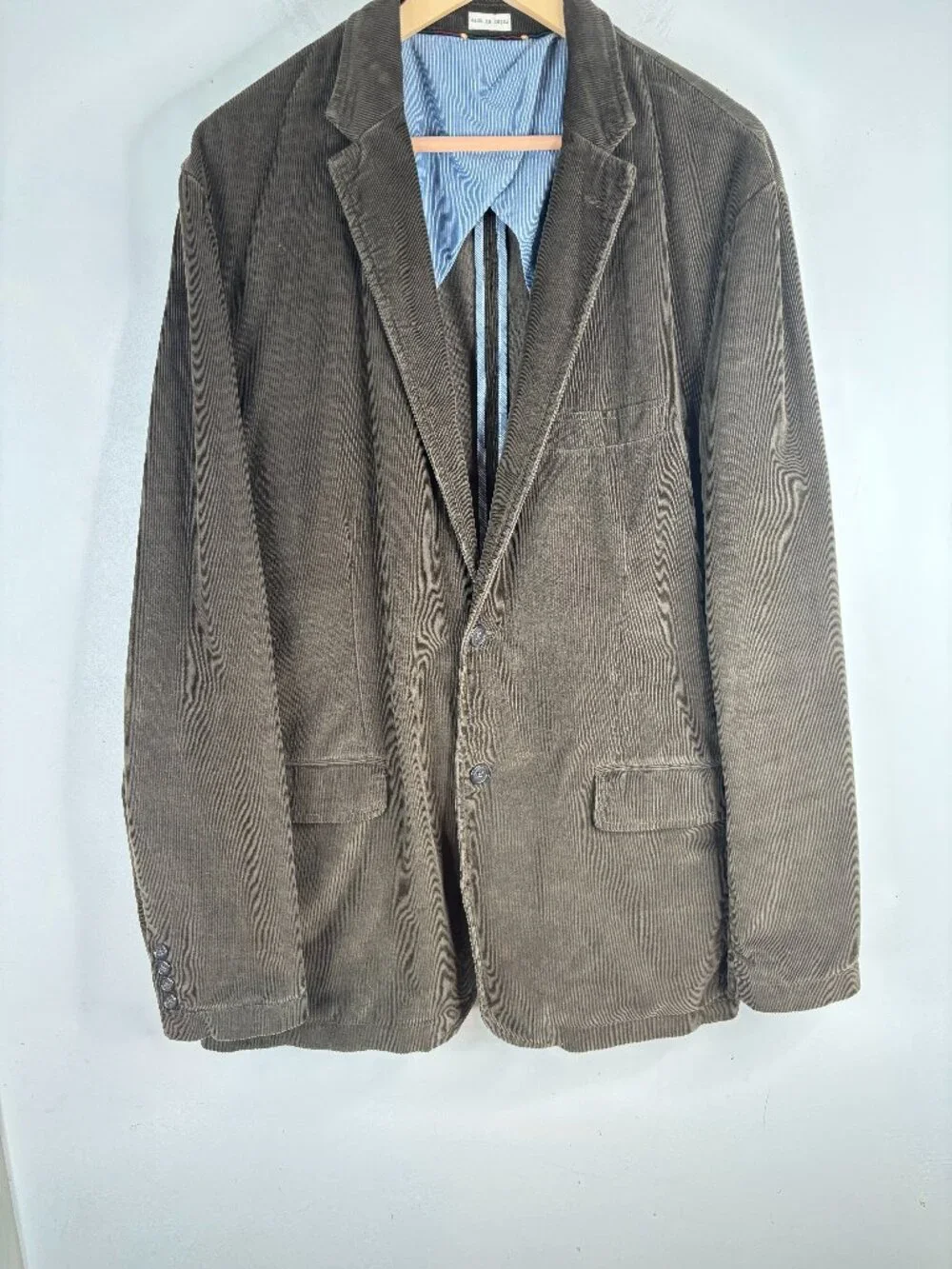 J Crew Mens XLT Corduroy Blazer Vintage Cord Jacket Academia Old Money Brown
